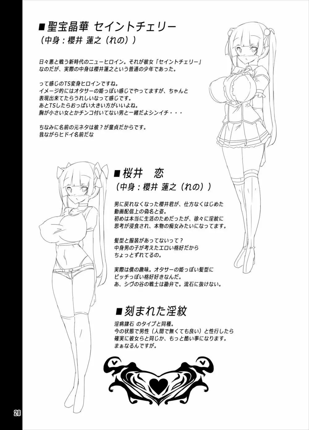 TS魔法少女がオナニーする本～自慰映像配信編～ Page.28