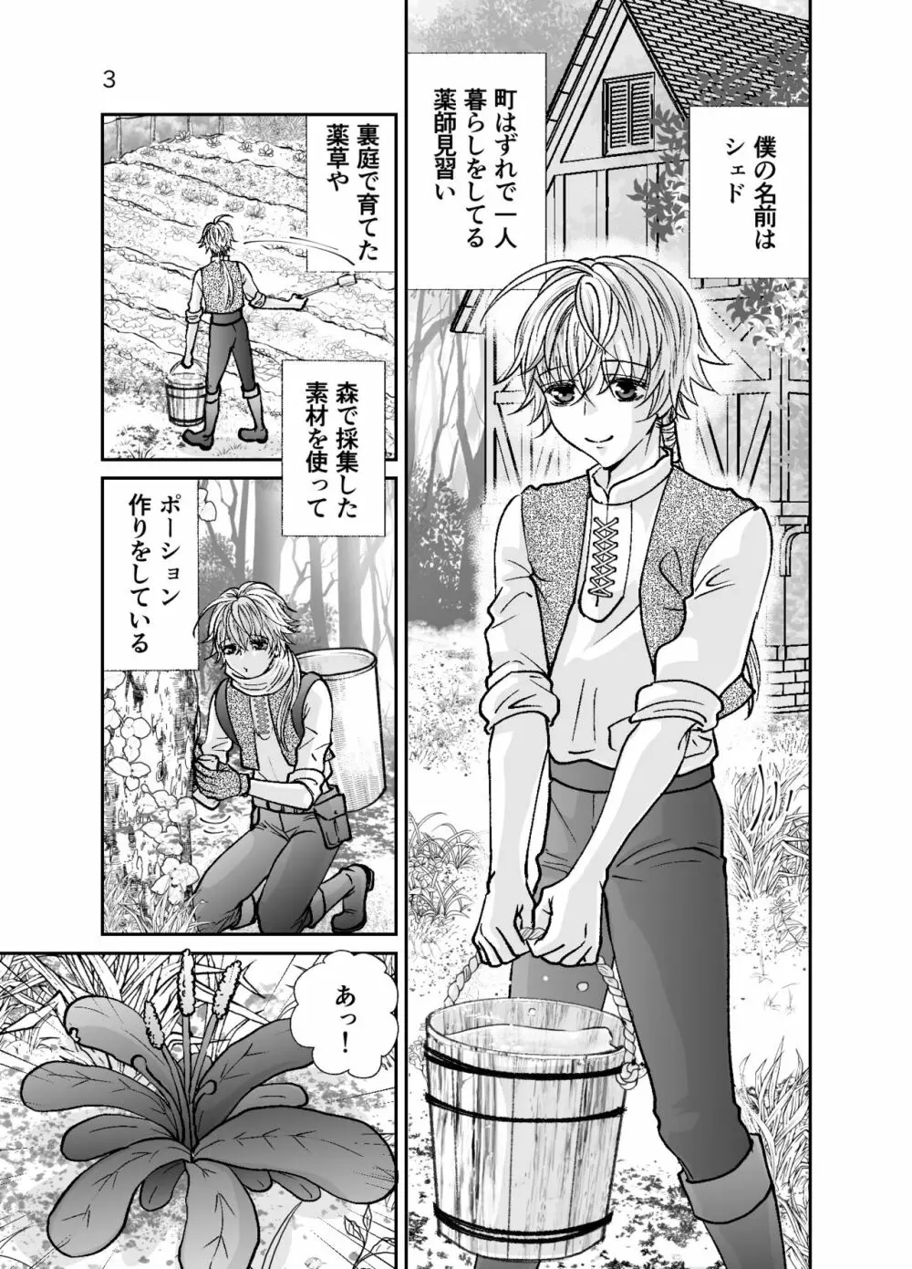 ショタ青年とピンクスライムのおんがえし Page.3