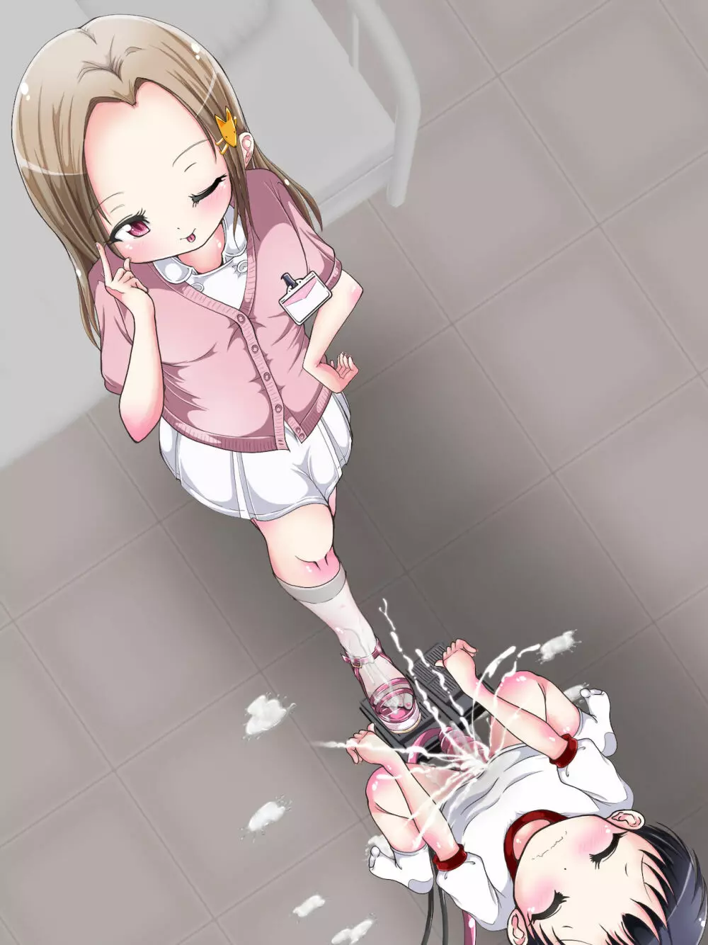 おねショタ足コキ性教育！？ナースの足コキ射精指導 Page.199