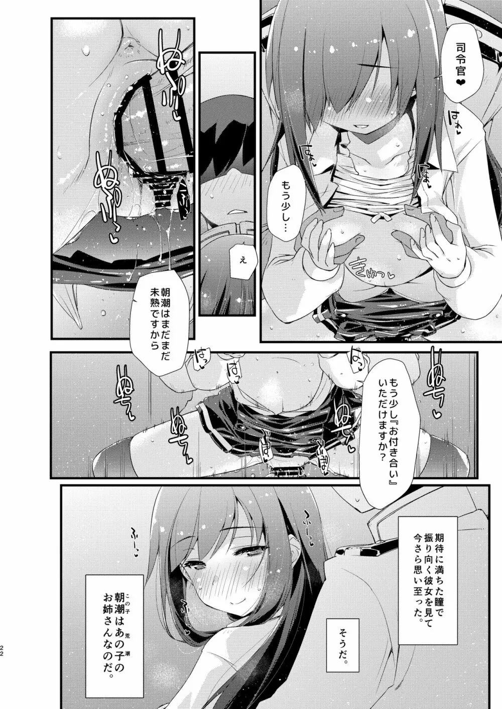 朝潮ちゃんと甘々な。 Page.22