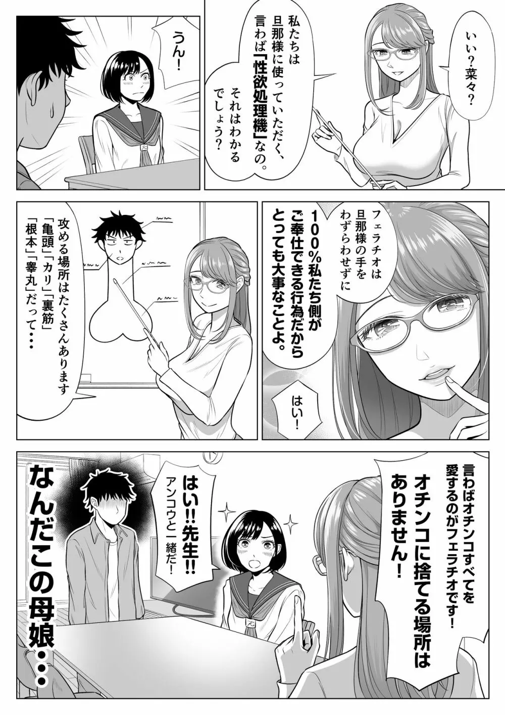 妻と連れ子が同じ人（俺）を好きになるのは遺伝子的に当然！？ Page.54
