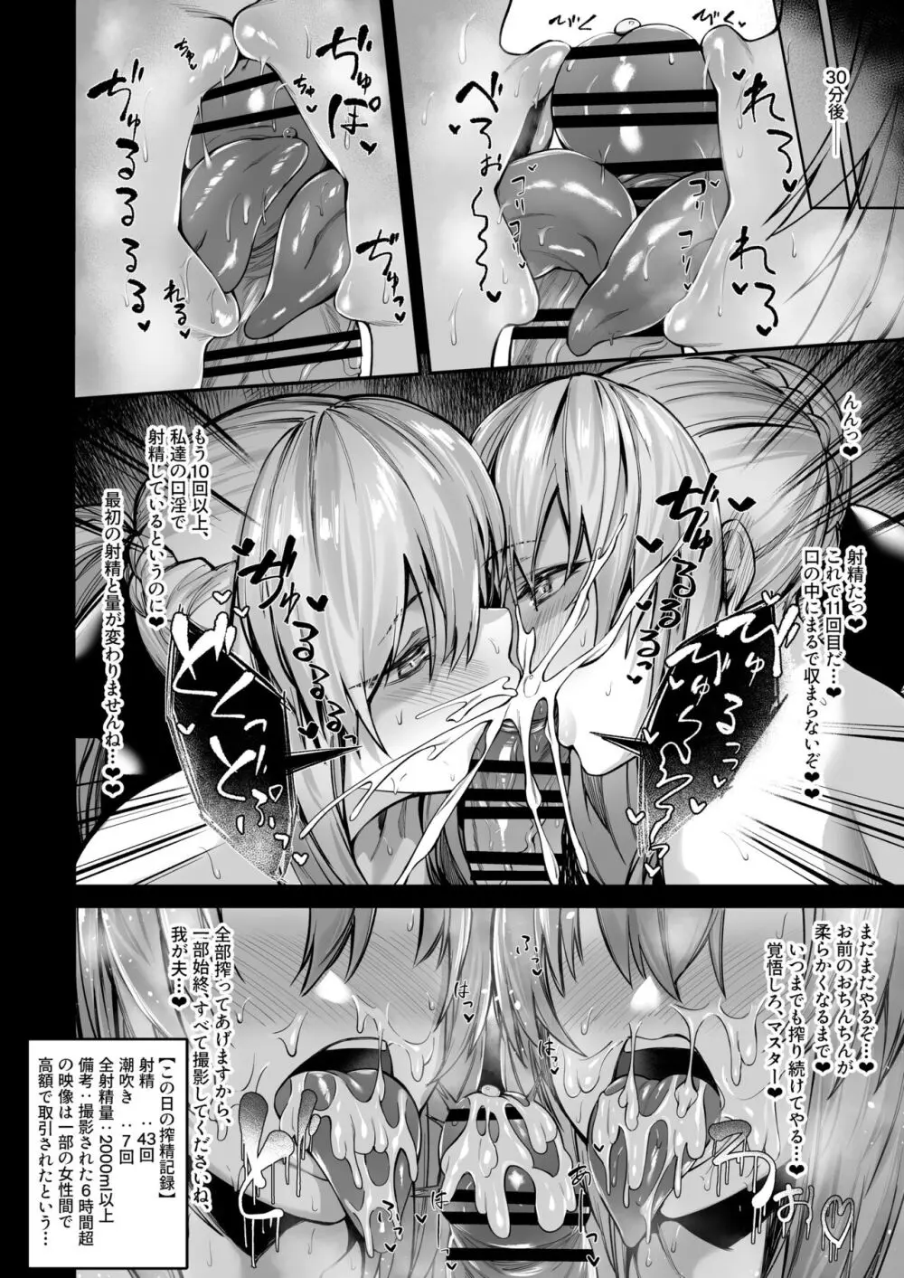 爆乳闇落ち姉妹のお口でねっとり搾り取られながらハメ撮り撮影する話全編【モルガン・セイバーオルタ】 Page.16