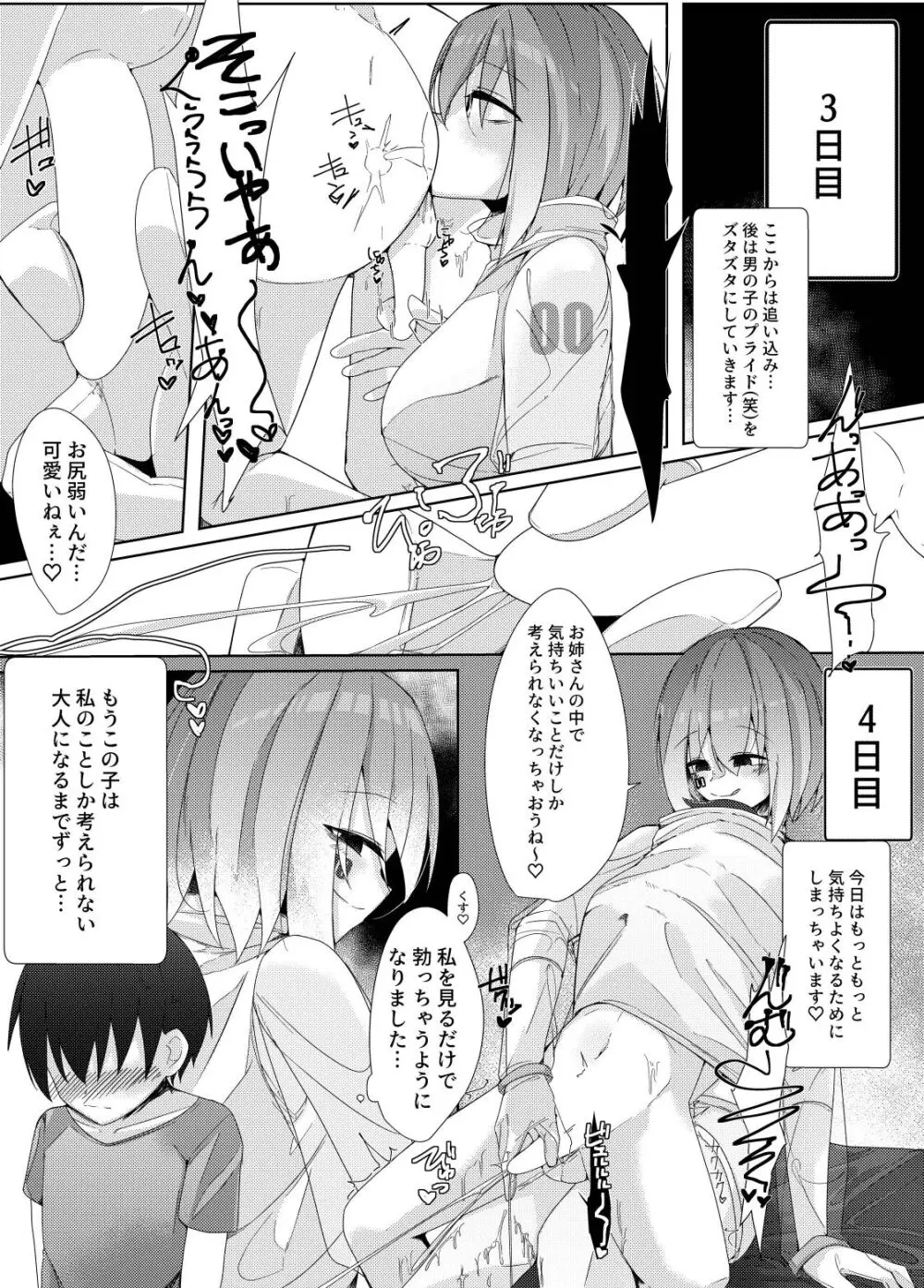 家事用アンドロイドが派遣先のショタ君を超絶手コキで調教する話 Page.13