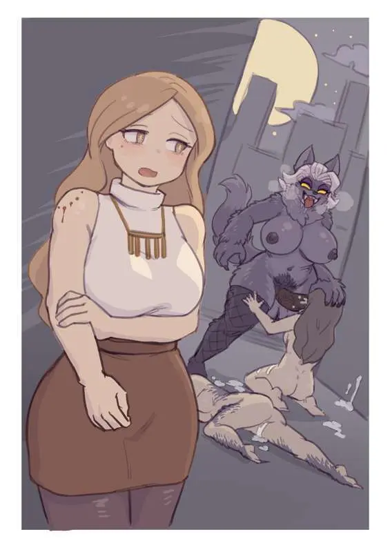 Futanari Werewolf by Mokushi Page.2