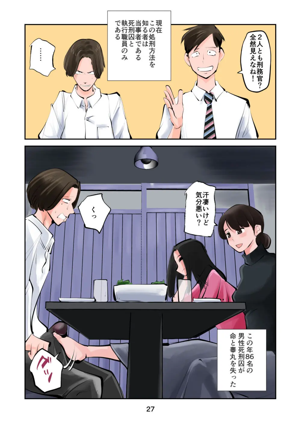 ザ・極刑 処刑方法は玉潰し Page.27