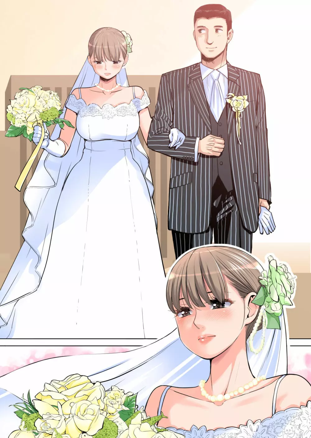 茜色に染まる若妻 〜病室で僕の妻が寝取られた〜（合冊版） フルカラー Page.4