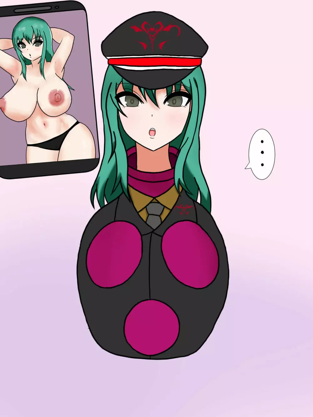 緑髪の巨乳娘ちゃんが「レディポット化」しちゃうだけの形状変化エロCG集 Page.71