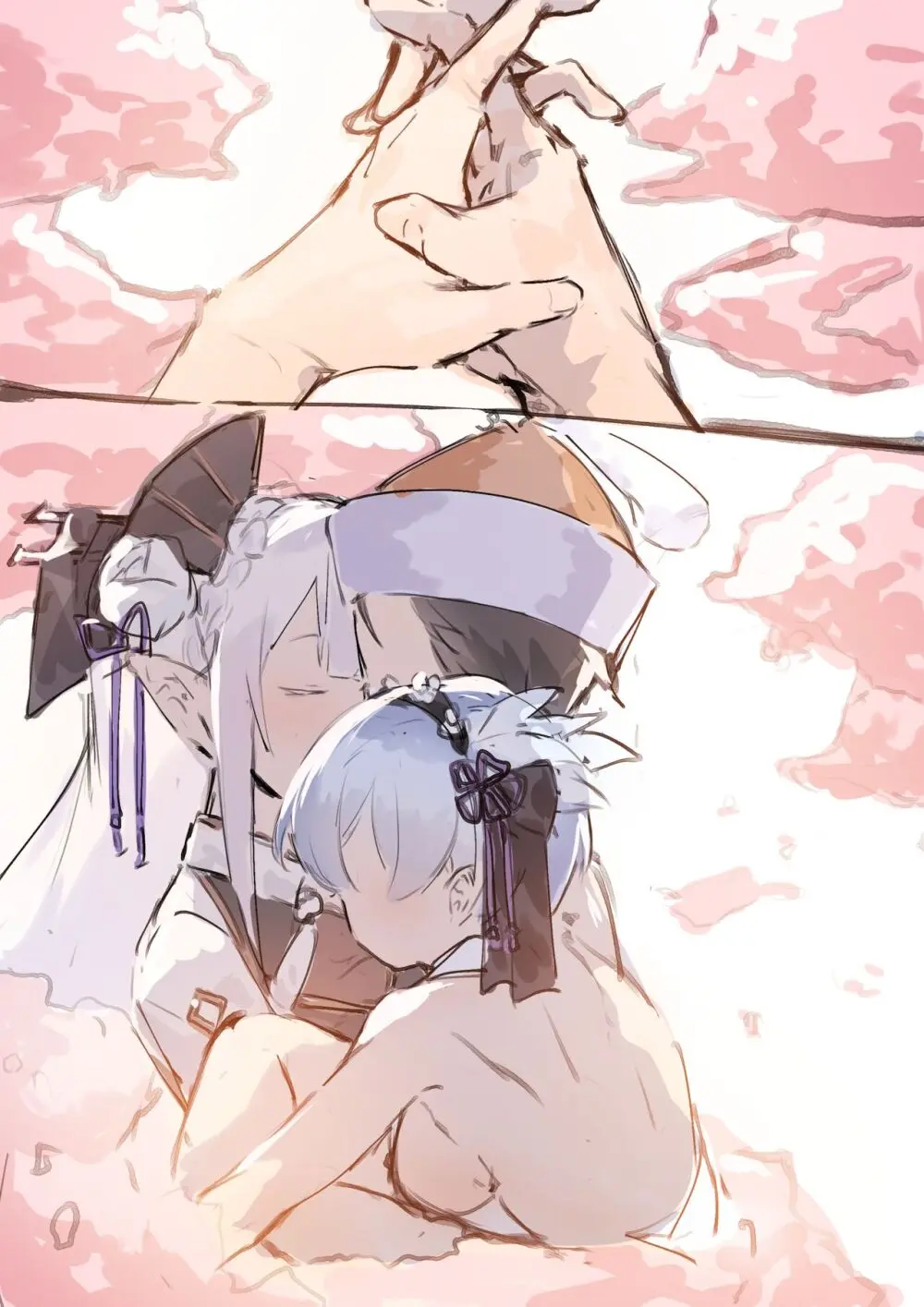 Emilia, Rem and Subaru futanari Page.22