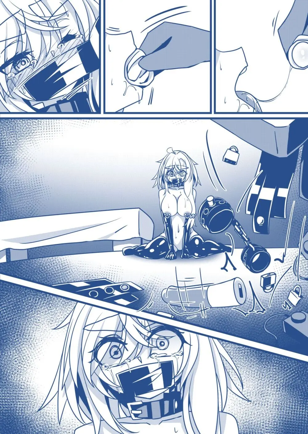 SMラブホで調教される漫画：服従編 Page.9