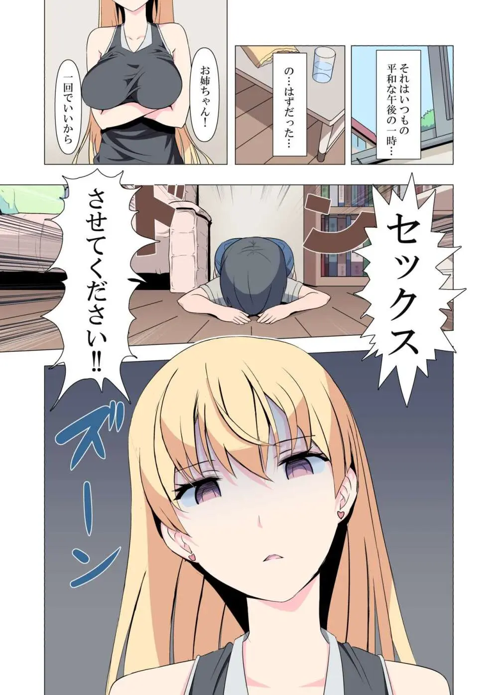 お姉ちゃんお願い!1回でいいからセックスさせて! Page.2