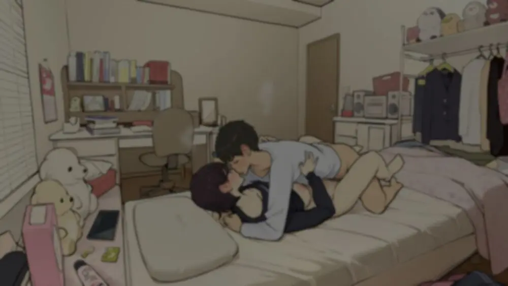 家族在宅中でも自分の部屋でなんとかセックスする学生時代 Page.41
