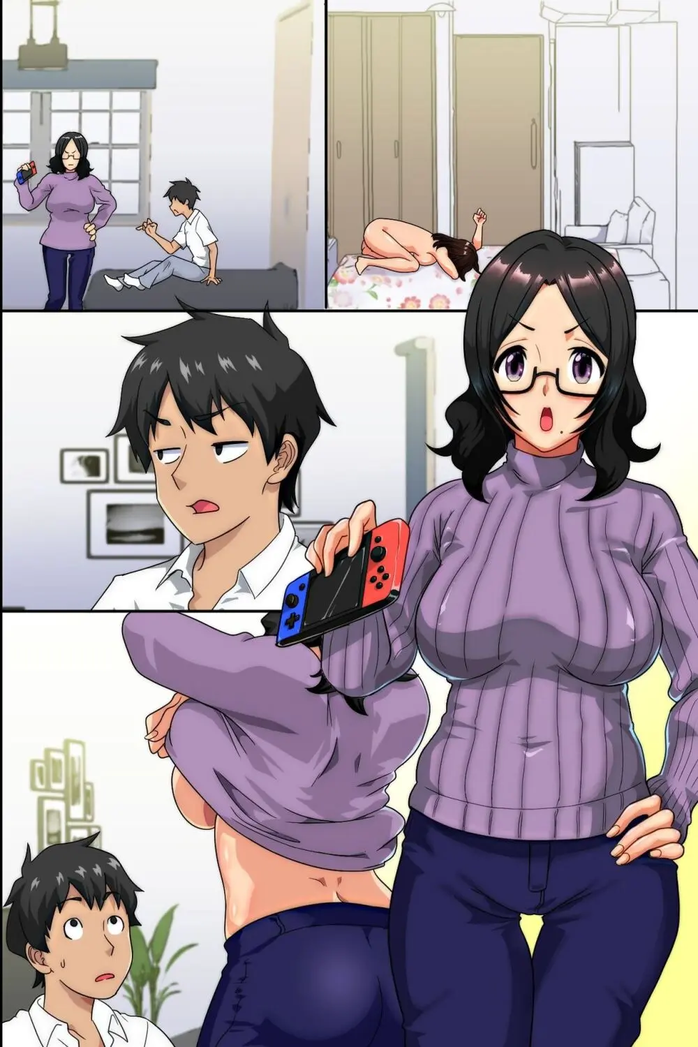妊娠は近親でという法ができたので、母と妹と叔母が毎日俺のち〇ぽを狙ってくる Page.48