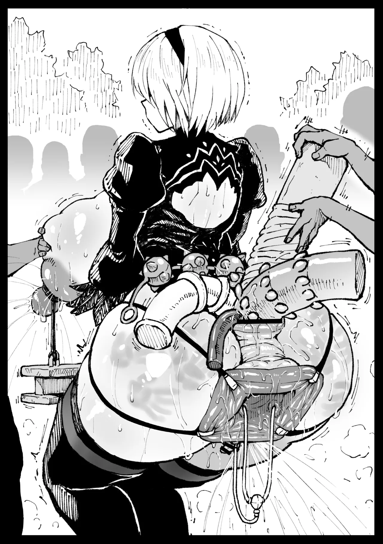 どっこい生きてた人類との交流を報告する2Bさん Page.7