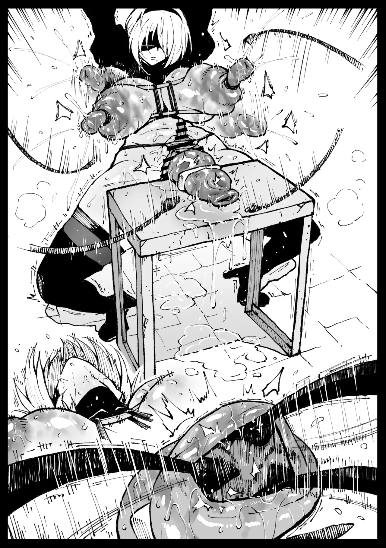 どっこい生きてた人類との交流を報告する2Bさん Page.8