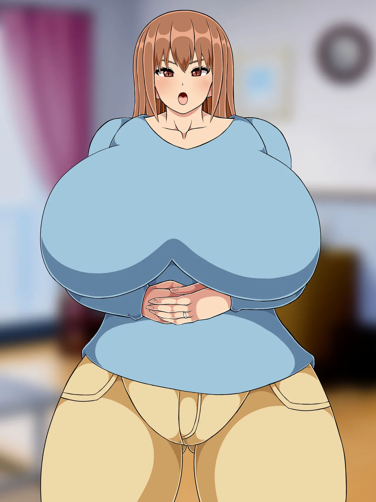 娘の彼氏とえっちして妊娠しちゃうママ