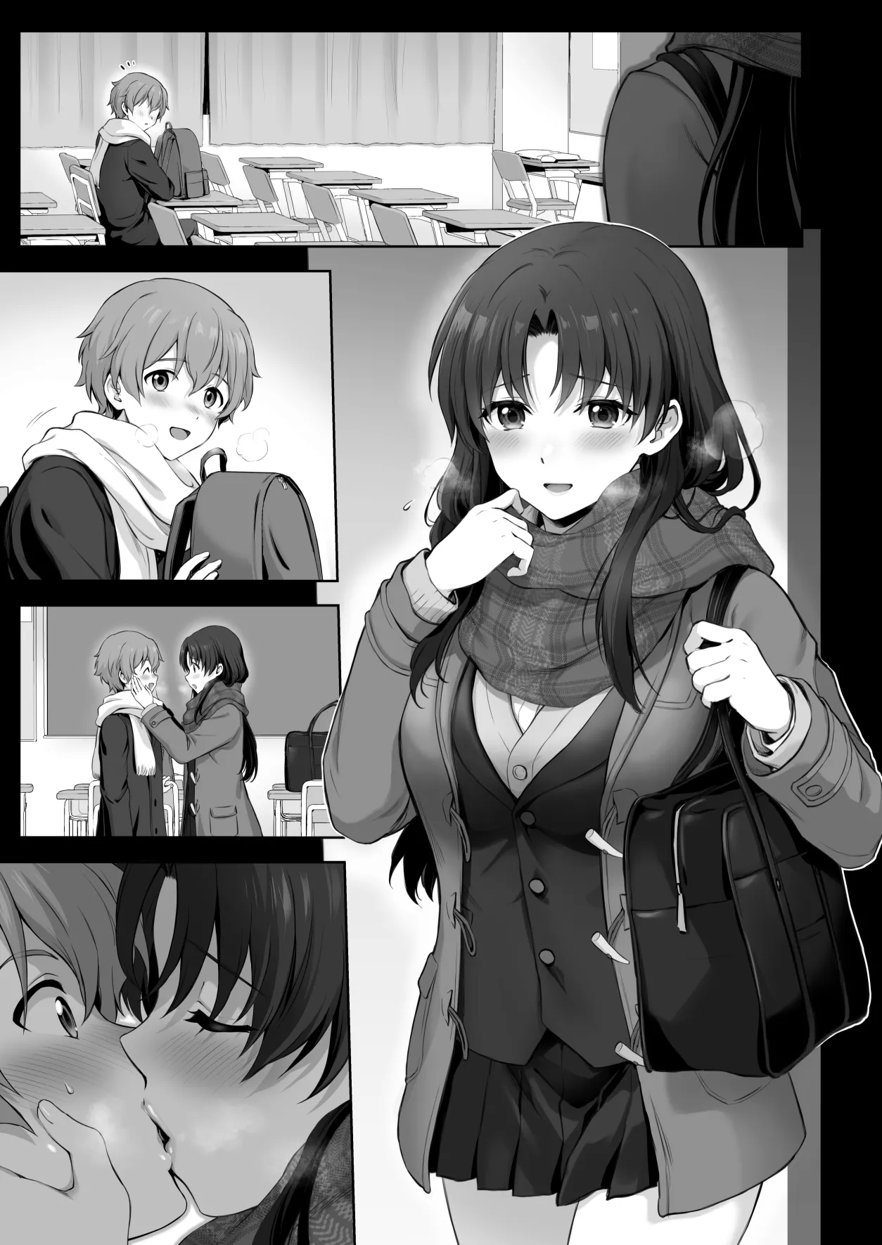 冬、放課後先輩とエッチなことする話
