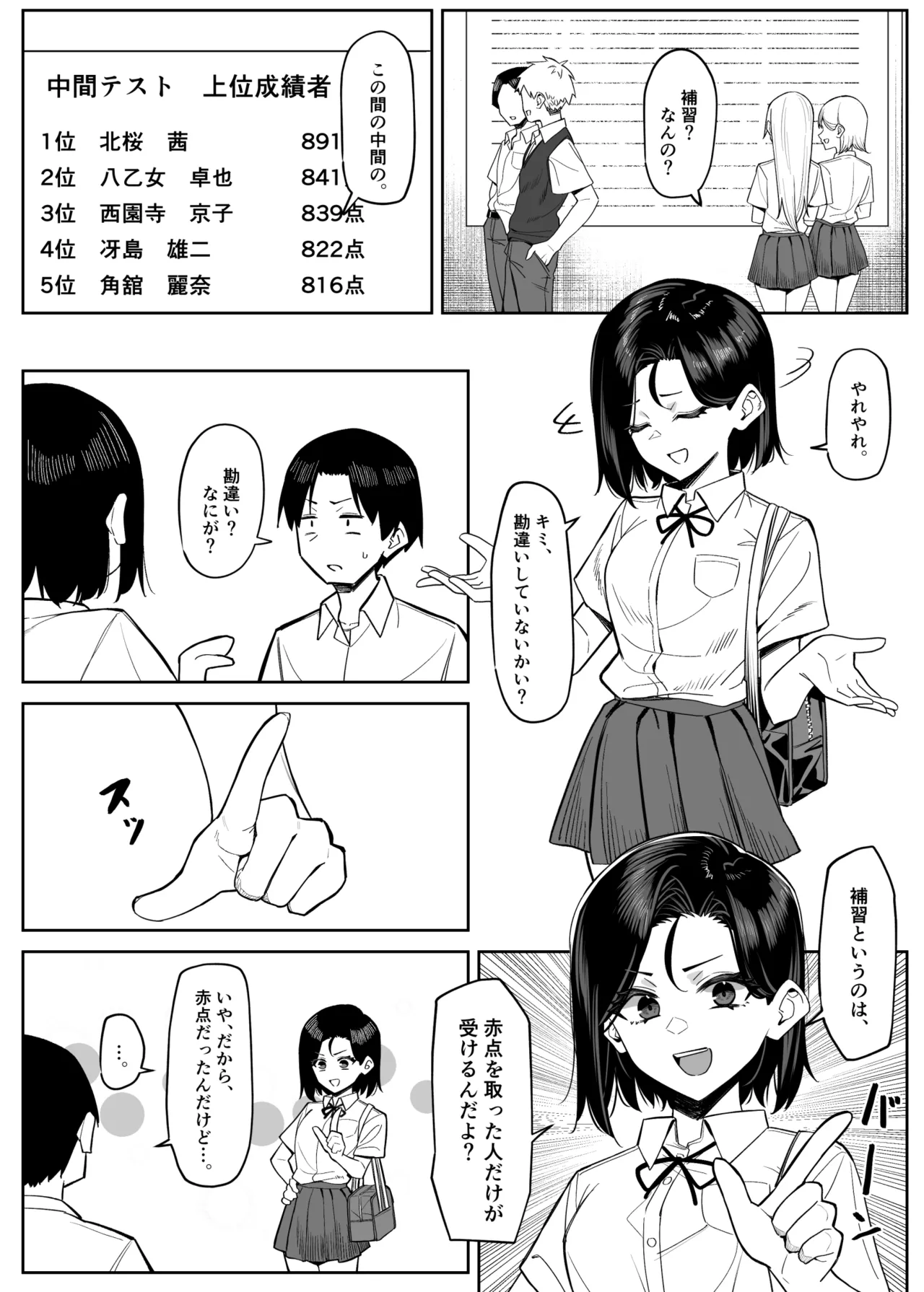 優等生にオ〇ニーを見せる話 4 Page.2