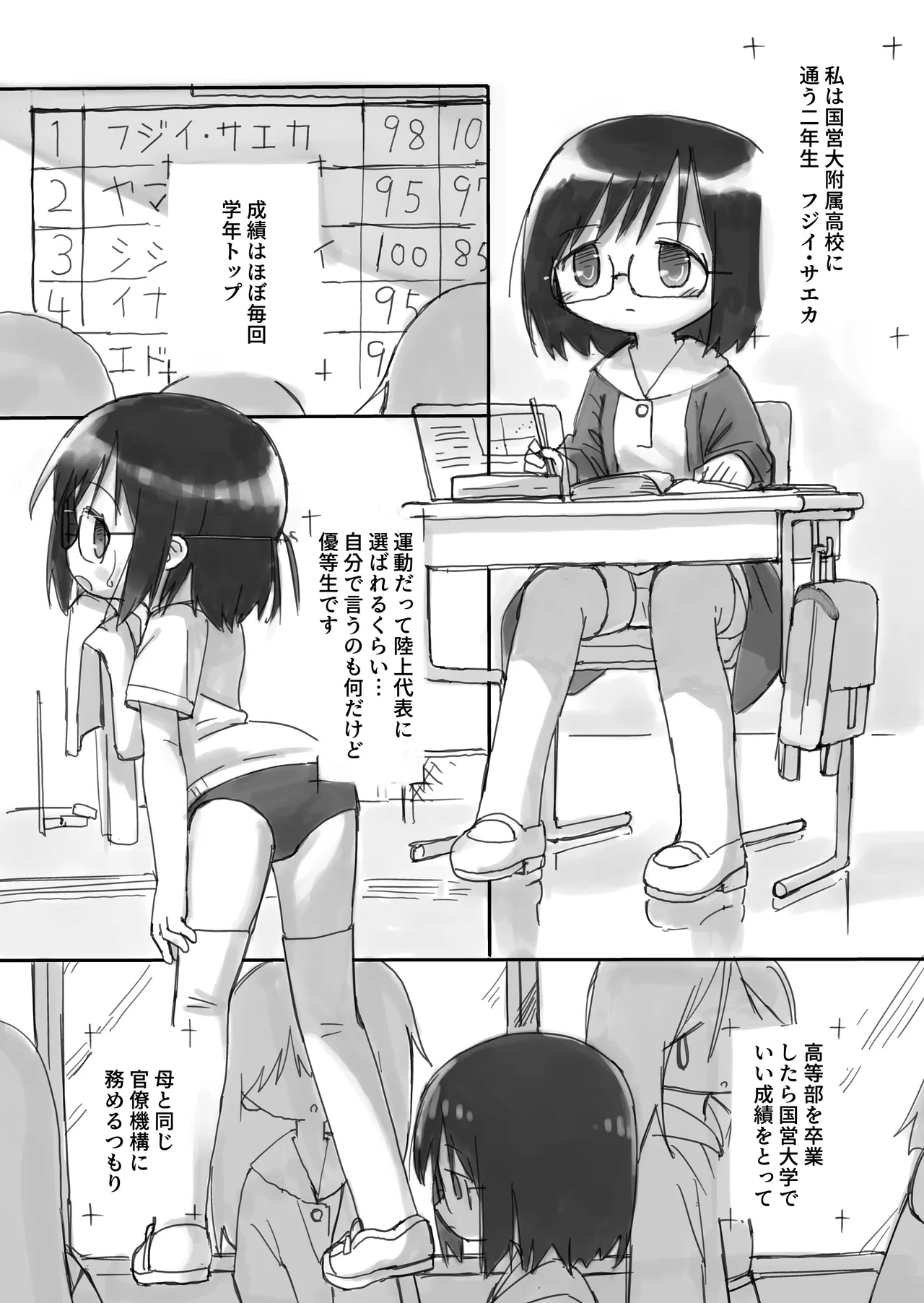 ふたなり国の短小優等生ちゃん Page.6