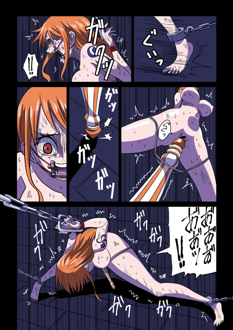 尋問されるナミとロビン Page.3
