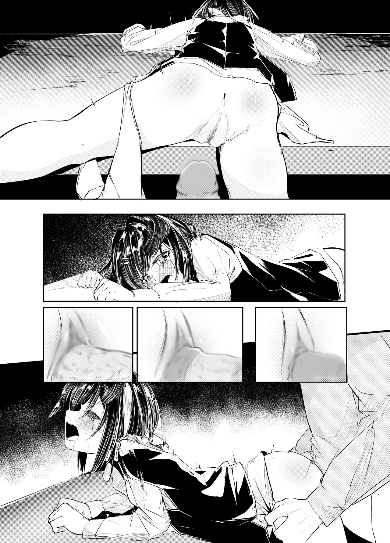 「適材不適所」地絵原稿 Page.9