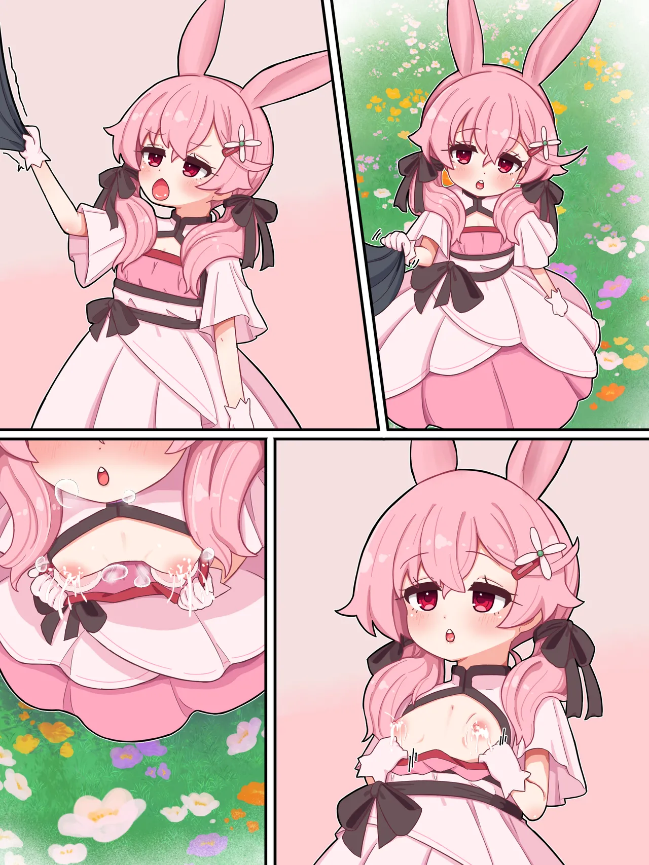 うさ授乳手コキ Page.5