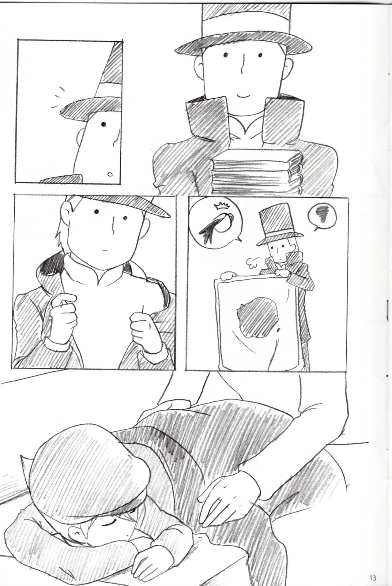 Dear Professor - Professor Layton dj Page.13