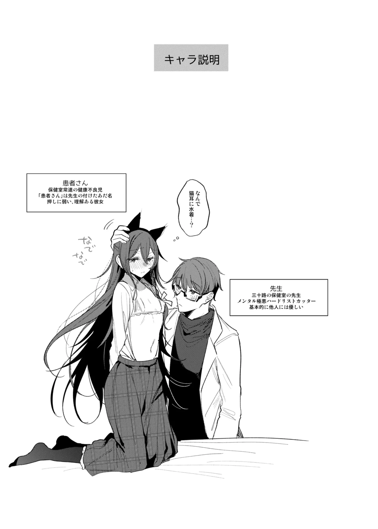 患者さんと先生 ~メンヘラヤンデレ弱々保健医x病弱貧乳敬語女子~ Page.37