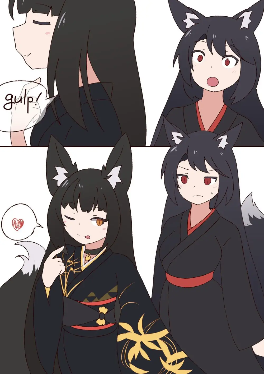 kuro kitsune x kuro kitsune vore Page.3