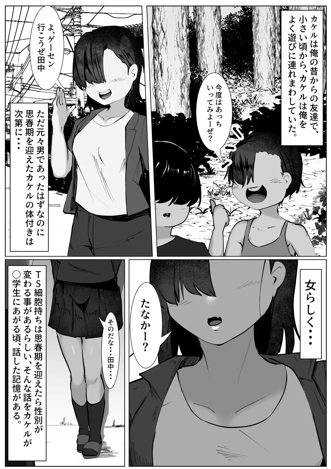 次第に女らしくなってくお前を見て...～無防備なTS少女が犯される話～ Page.3