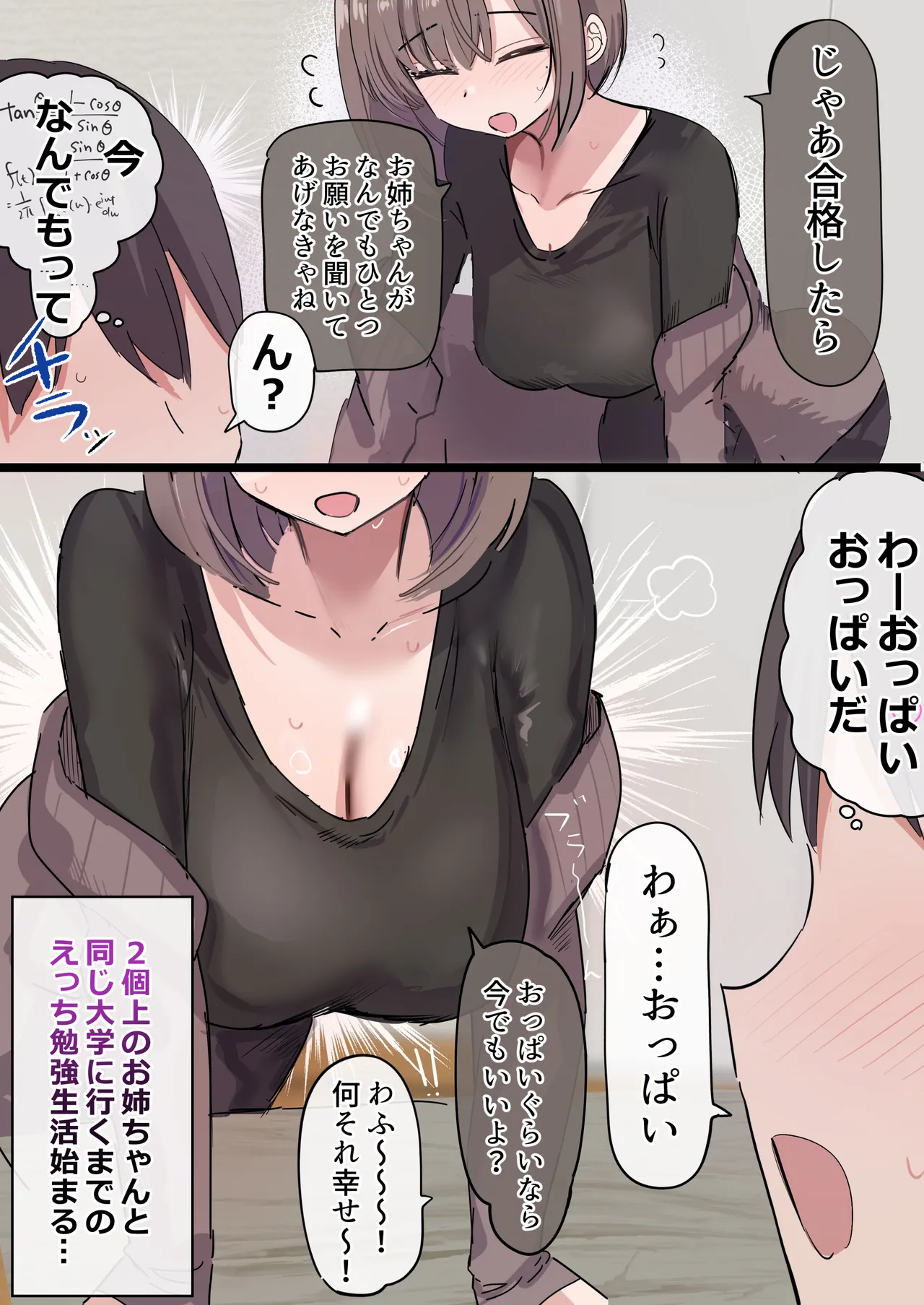 2個上の家庭教師のお姉ちゃんとたくさんえっちする話 Page.4