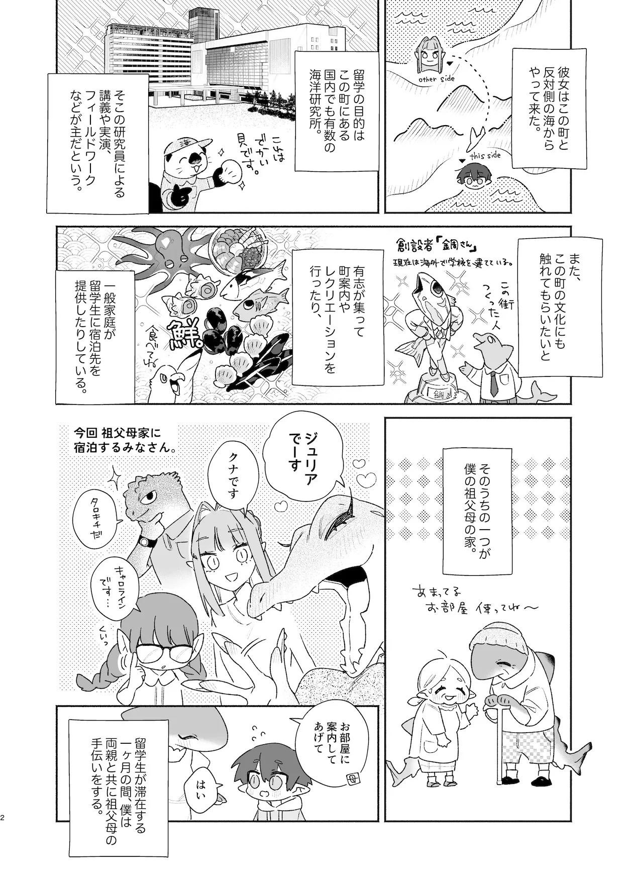 ♂が受け。ワニちゃん×サメくん前編 Page.3