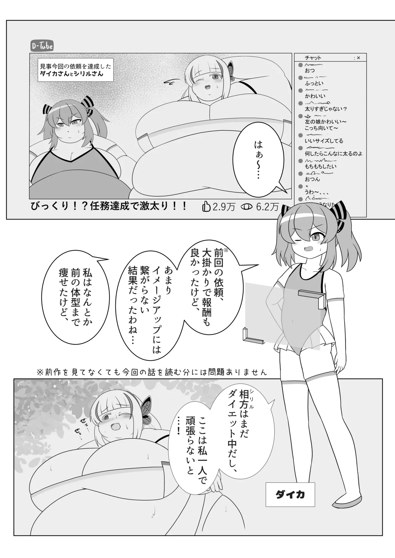 オリキャラが捕まって肥満化する本 Page.3
