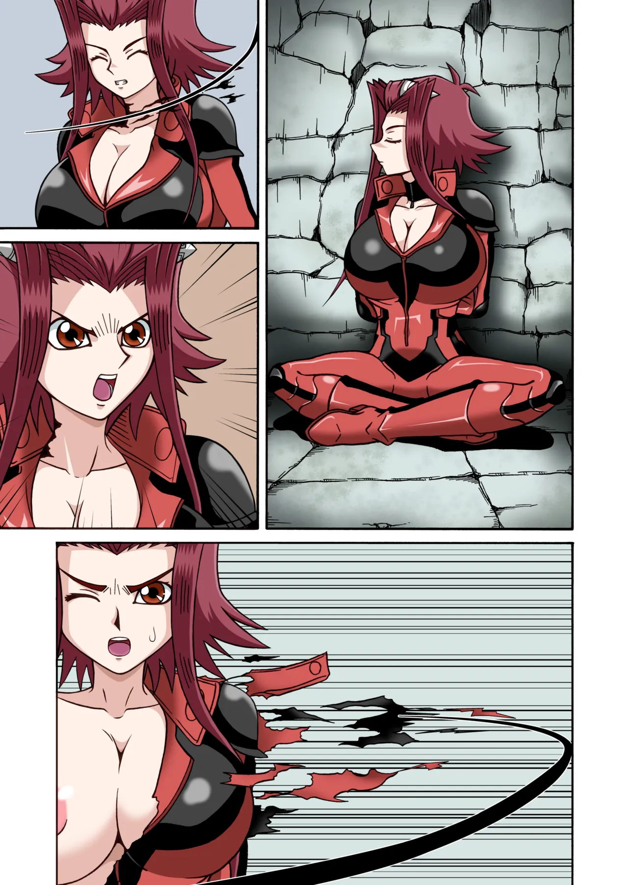 鞭打ちで脱がされる十六夜アキ Page.5