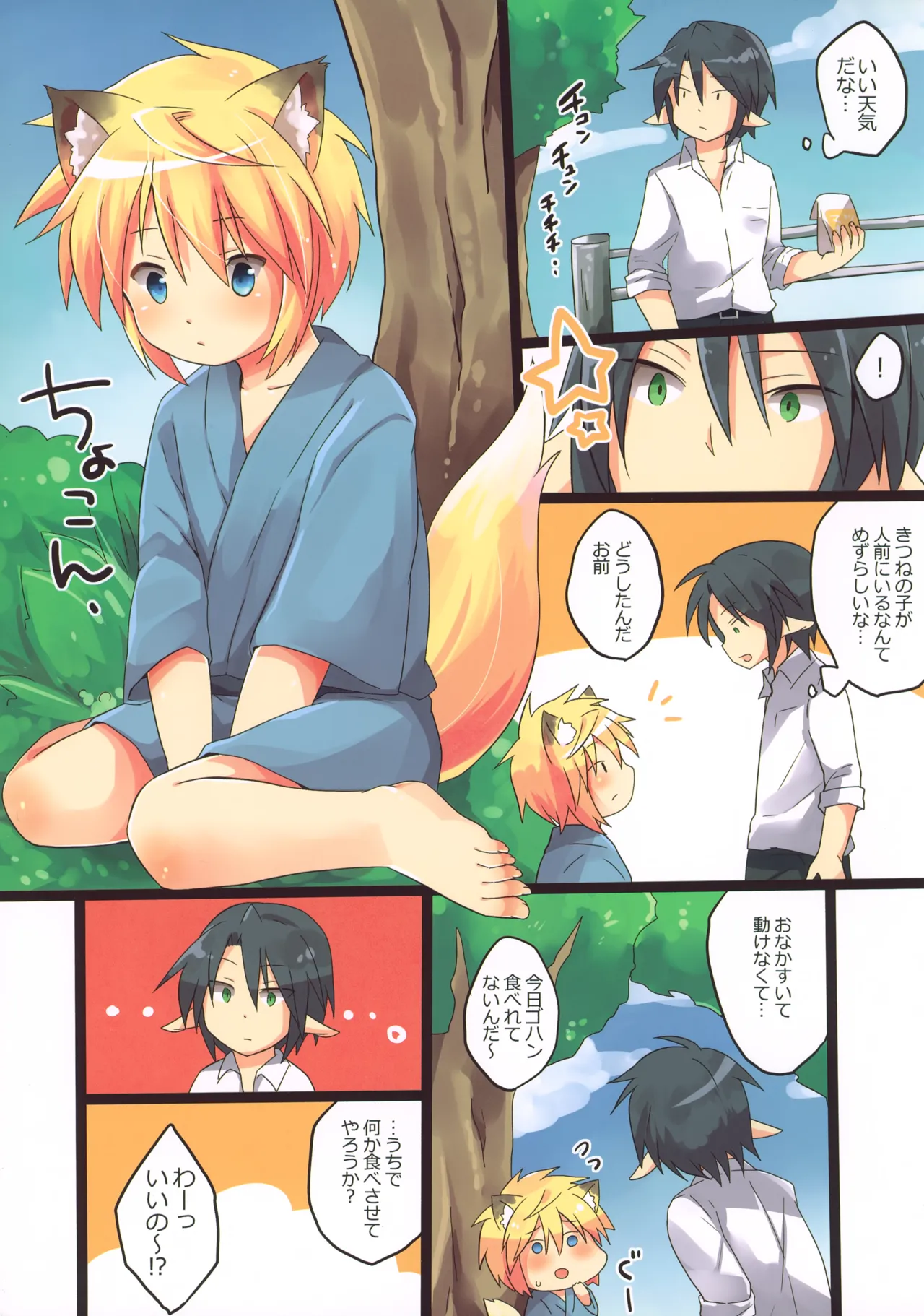 初！こぎつね♂ひろいました。 Page.2