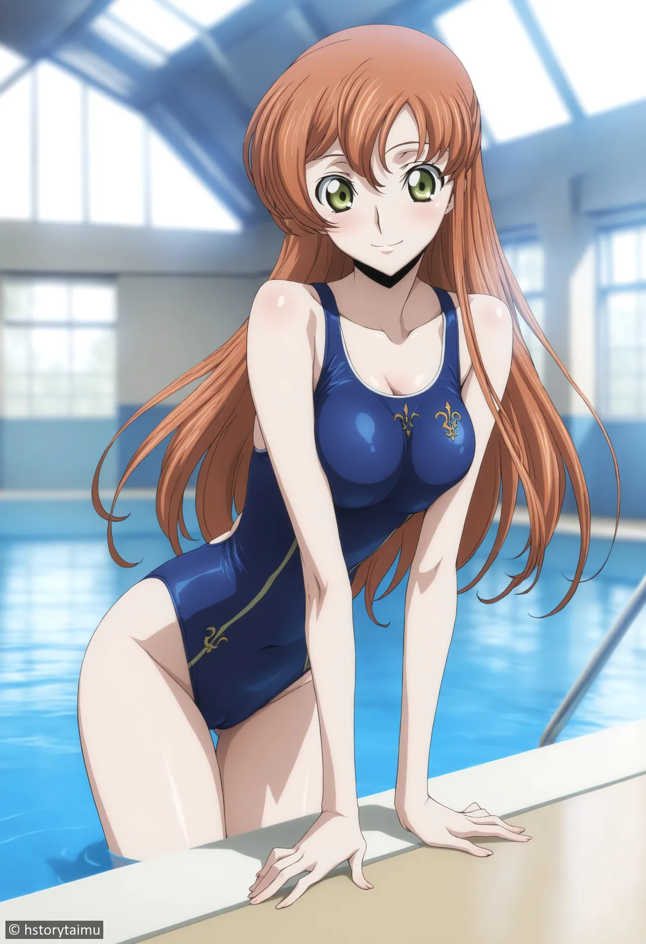 Shirley Fenette after Swim Training