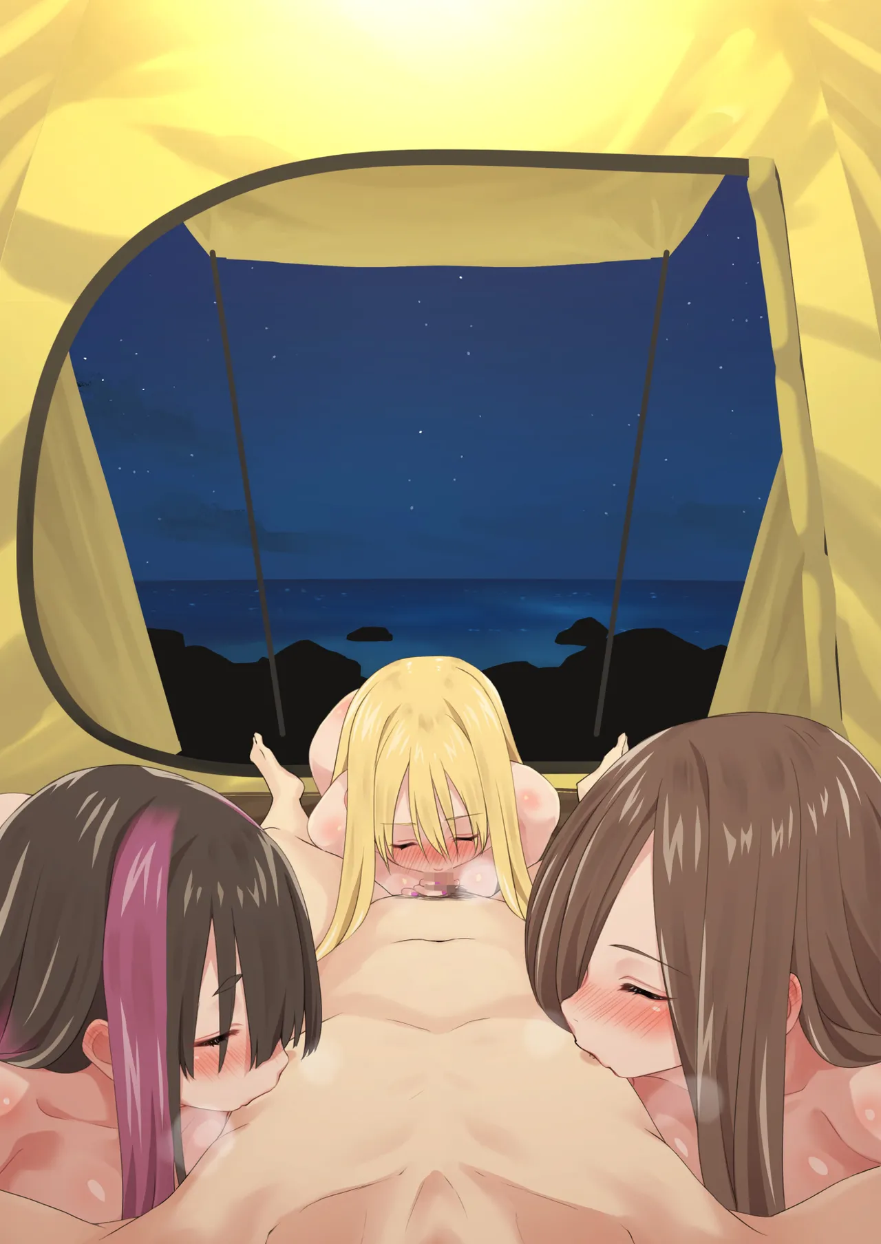 ぎゃるキャンv～ヤリサーの美女3人とエロ目的で海へ行く話～ Page.133