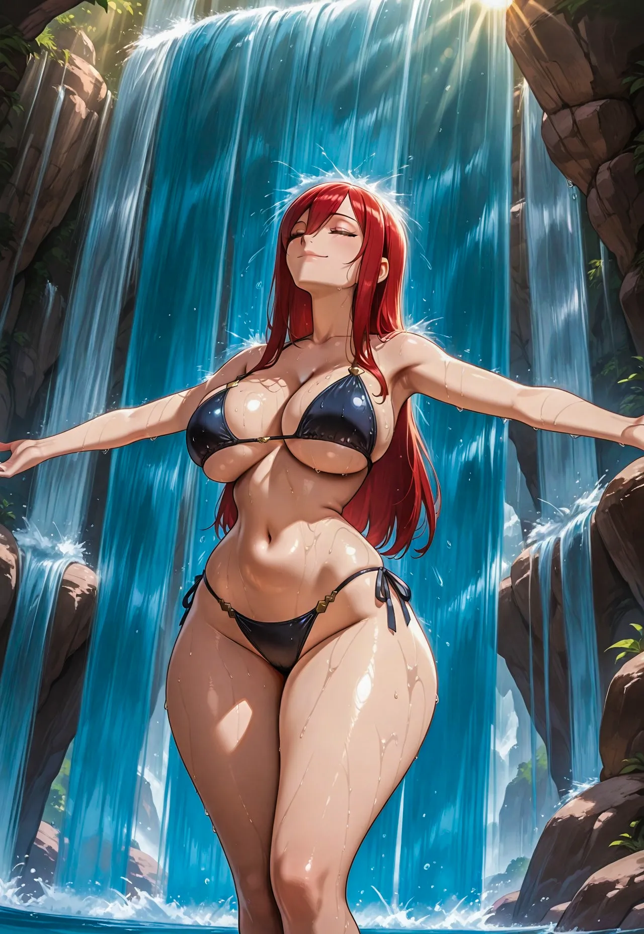 Erza gym session x BBC messingwithai ai generated Page.51