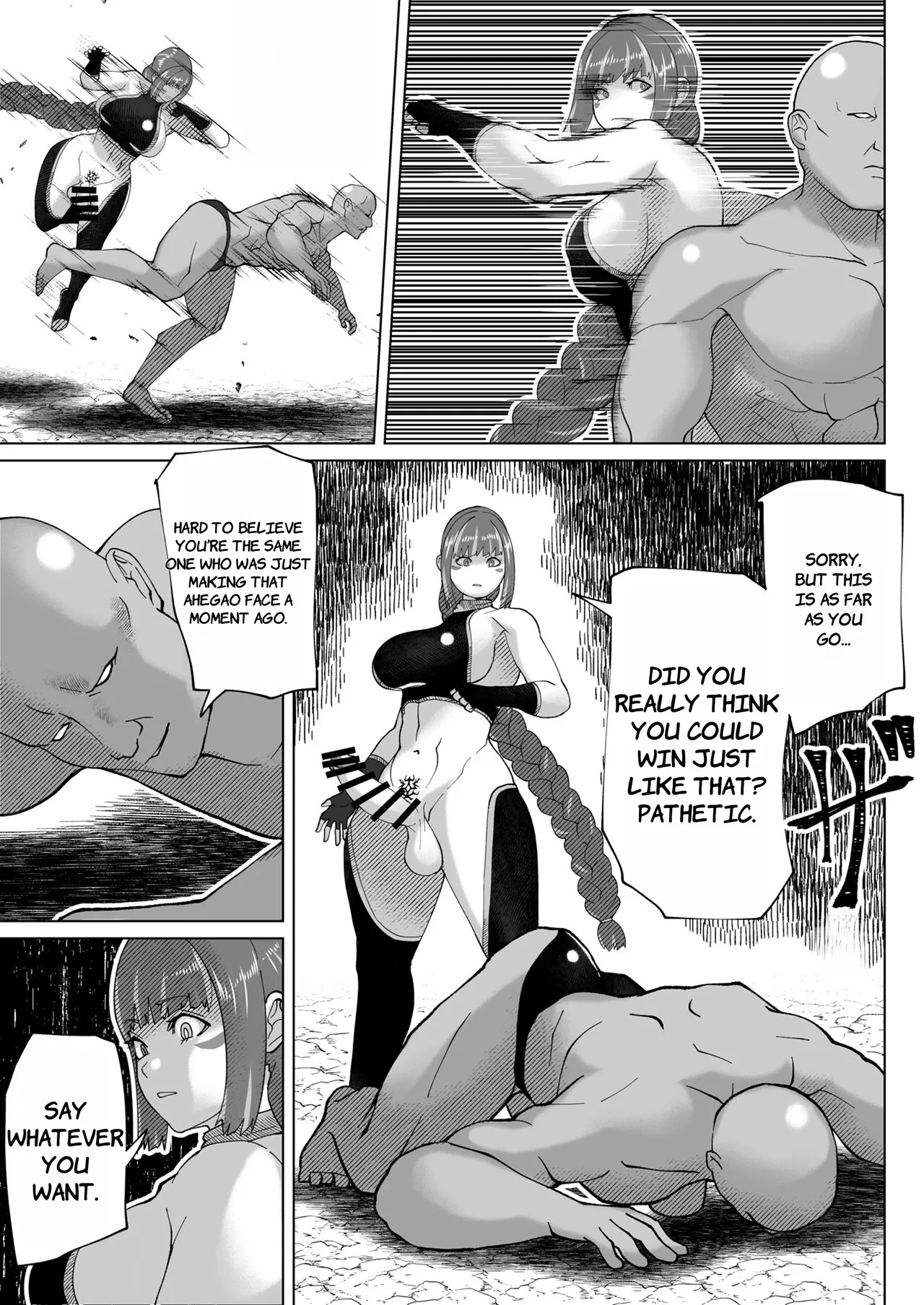 [bekobeko] Jinrui o Mikudashiteru Sondai na Futanari Aku Megami ga Oji-san ni Zanpai suru Hanashi - ENGLISH AI TRANSLATED Page.18