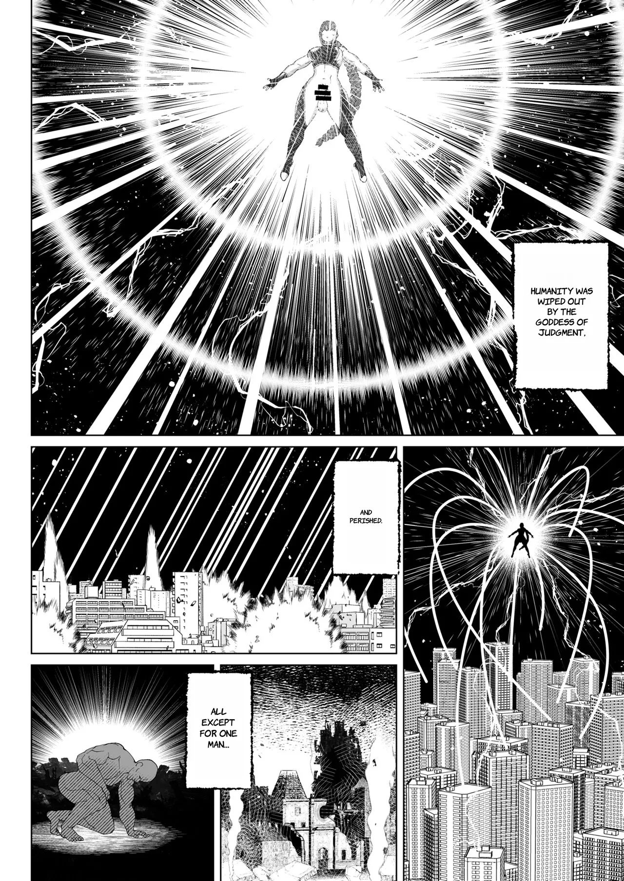 [bekobeko] Jinrui o Mikudashiteru Sondai na Futanari Aku Megami ga Oji-san ni Zanpai suru Hanashi - ENGLISH AI TRANSLATED Page.3