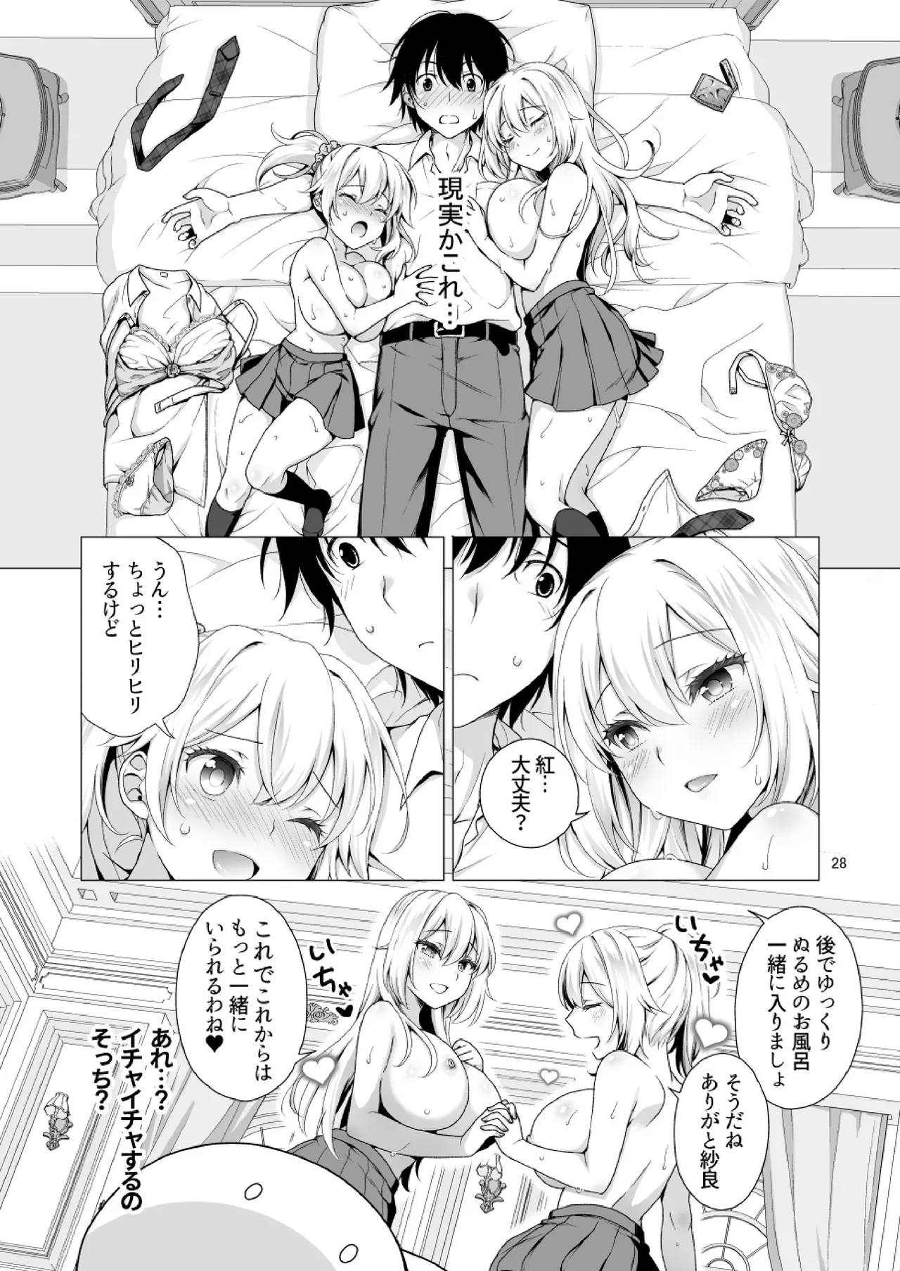 理想の彼女3 ～ちょろカワお嬢様・紗良 彼女公認の姉妹ご奉仕H～ Page.28