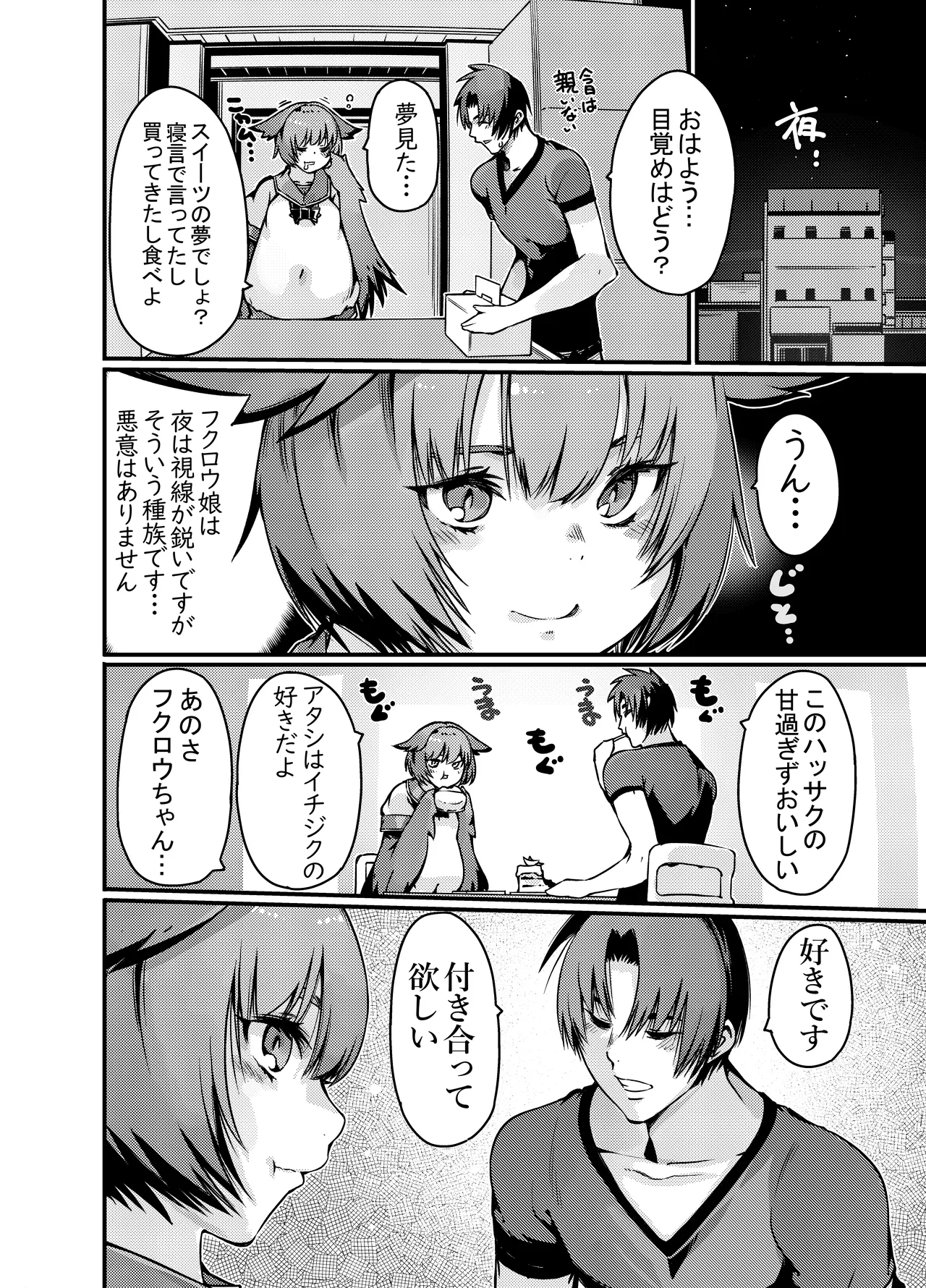 夜行性フクロウちゃんに昼に睡眠○したら夜に肉食系反撃された Page.11
