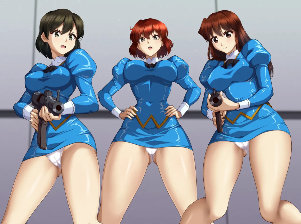 Blue Delmo x 3