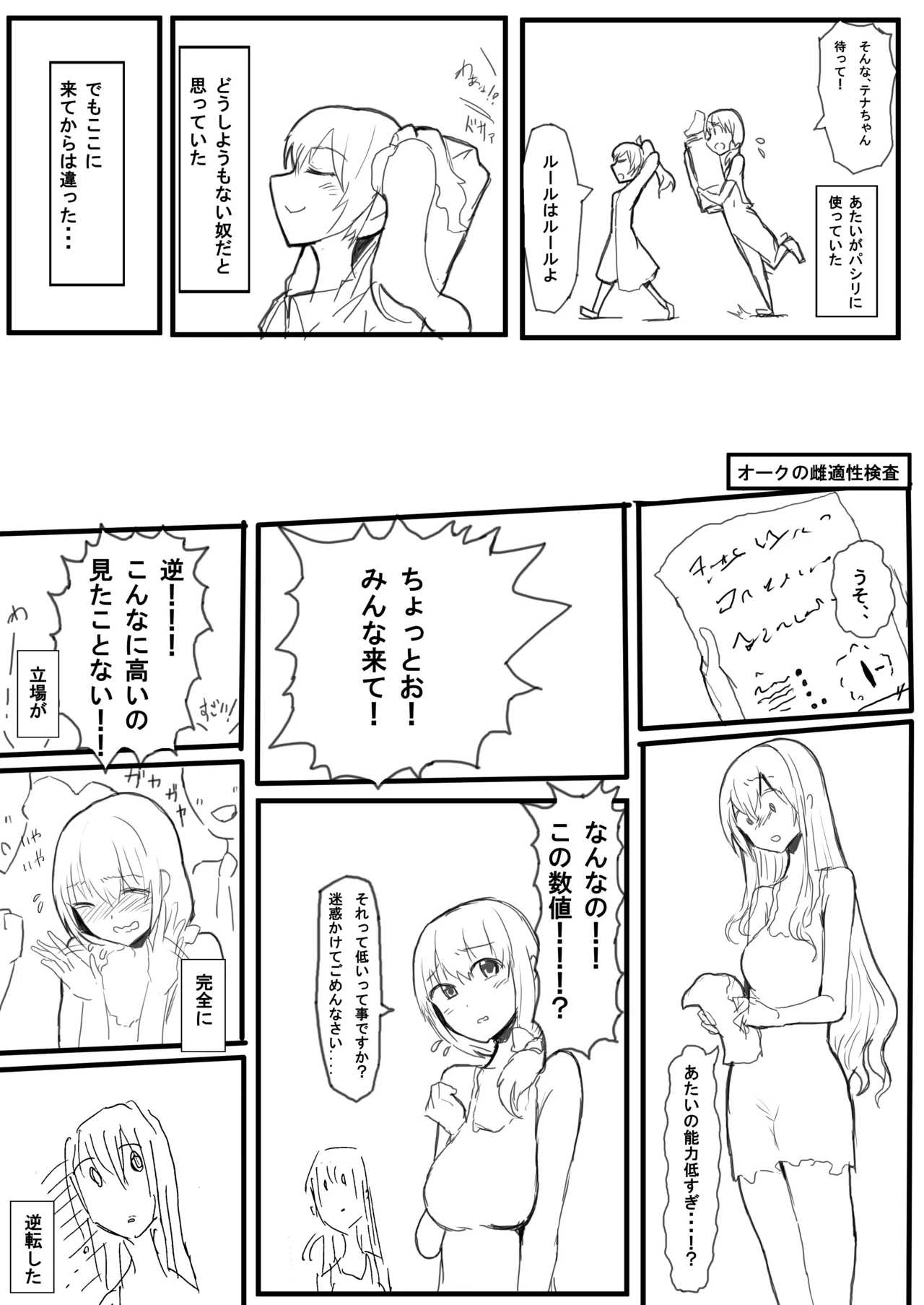 オークの国へ行ったら馬鹿にしていた幼馴染と立場が逆転した話 Page.4