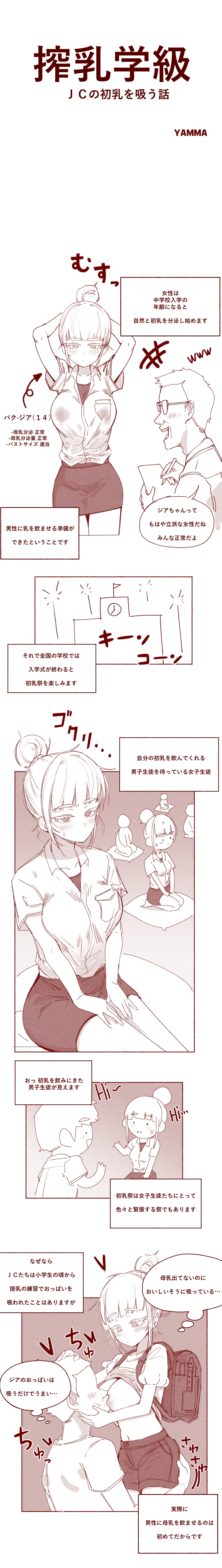 搾乳学級 ＪＣの初乳を吸う話 Page.2