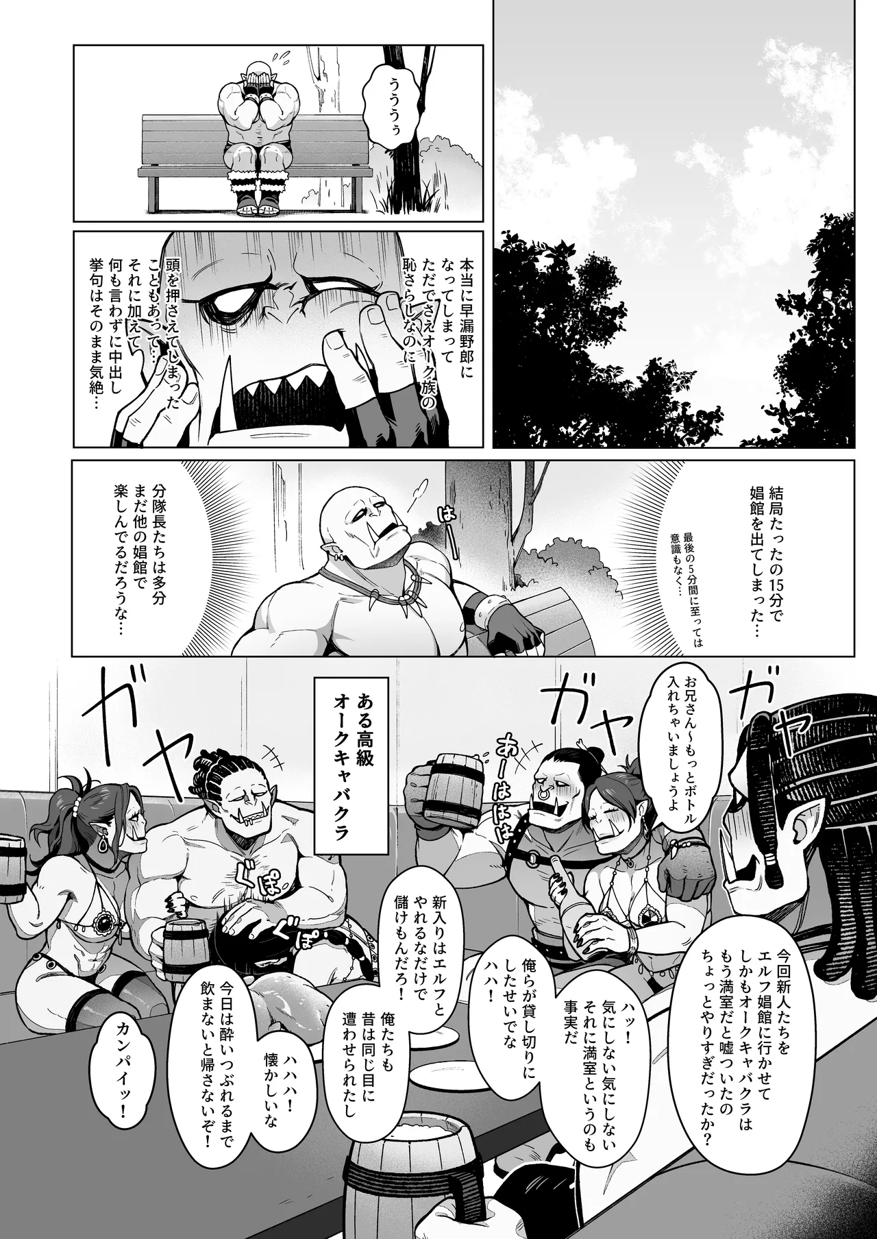 妖精娼館 3号室レイシー 〜褐色肌エルフを指名した童貞オーク〜 1 Page.25