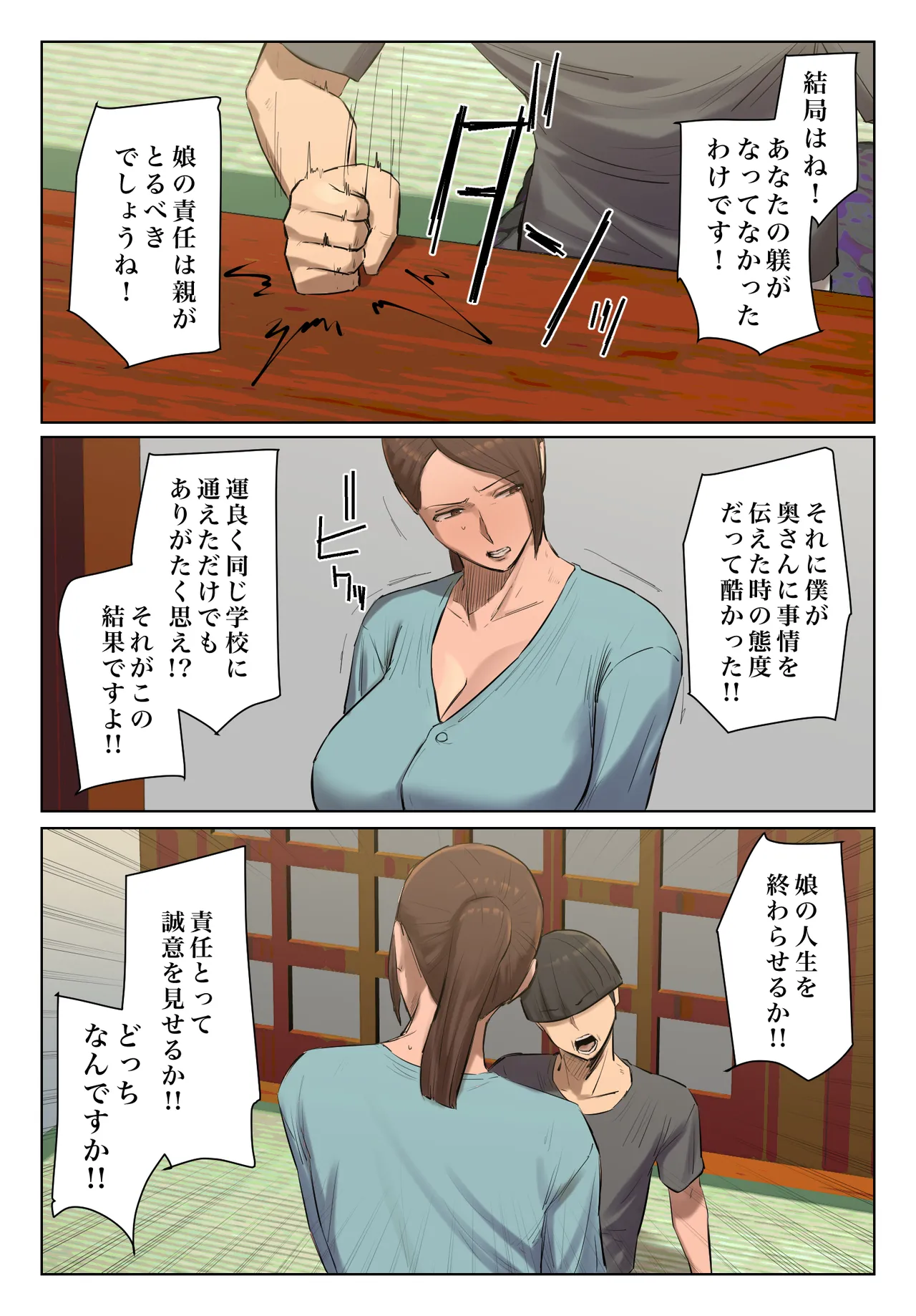 娘の下着をつけて謝罪しろ Page.47