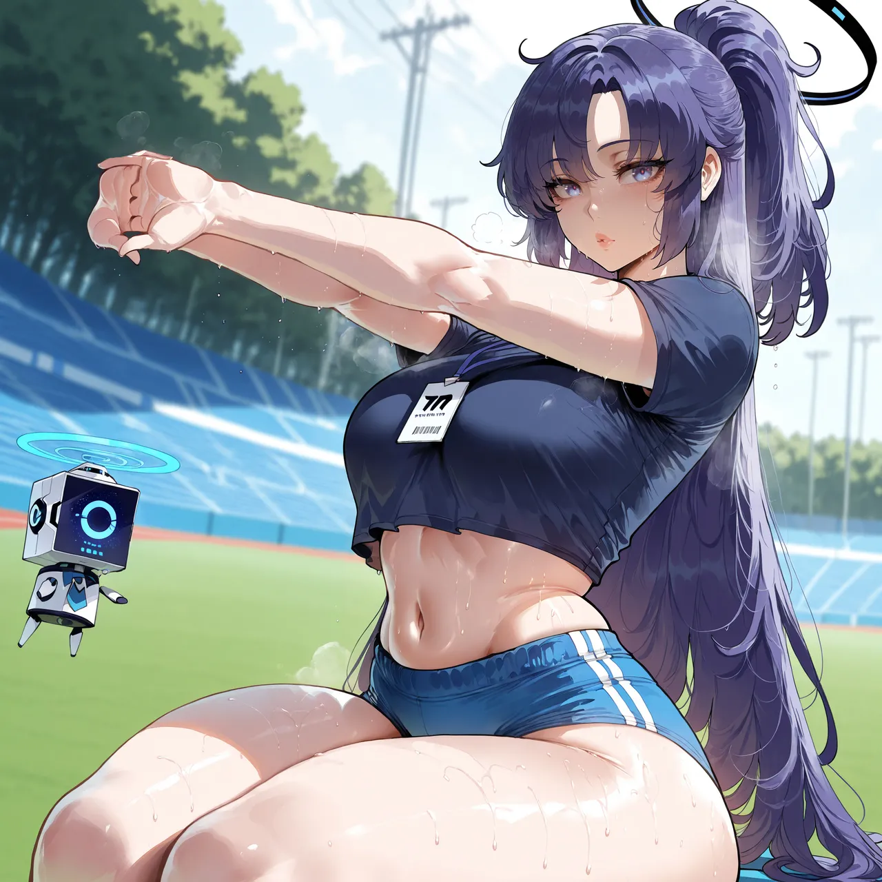 [Miyu Ai] Hayase Yuuka (Track): After Practice [Ai Generated]