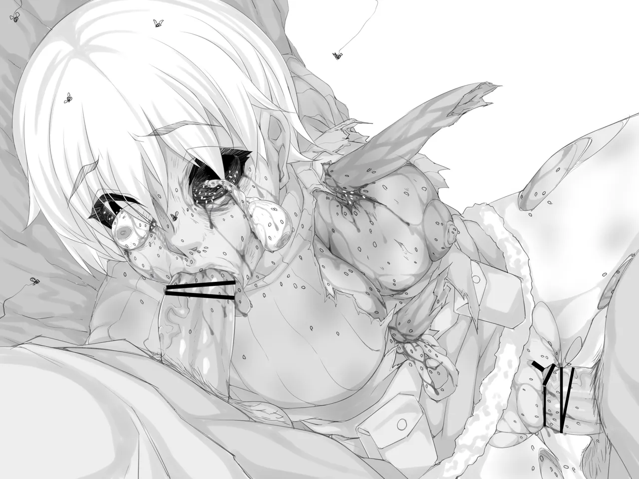 bekon15 / ko1444 / Bacon Ryona graffiti 1-11 + 2 Skeb guro Pixiv posts. Page.73