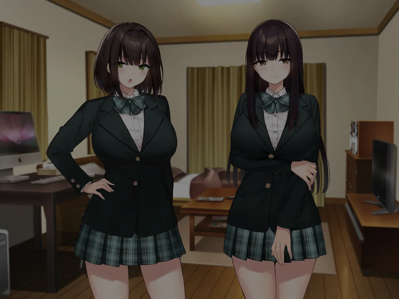 巨乳な先輩? 巨乳な幼なじみ? 二人とハーレムH...する? Page.152