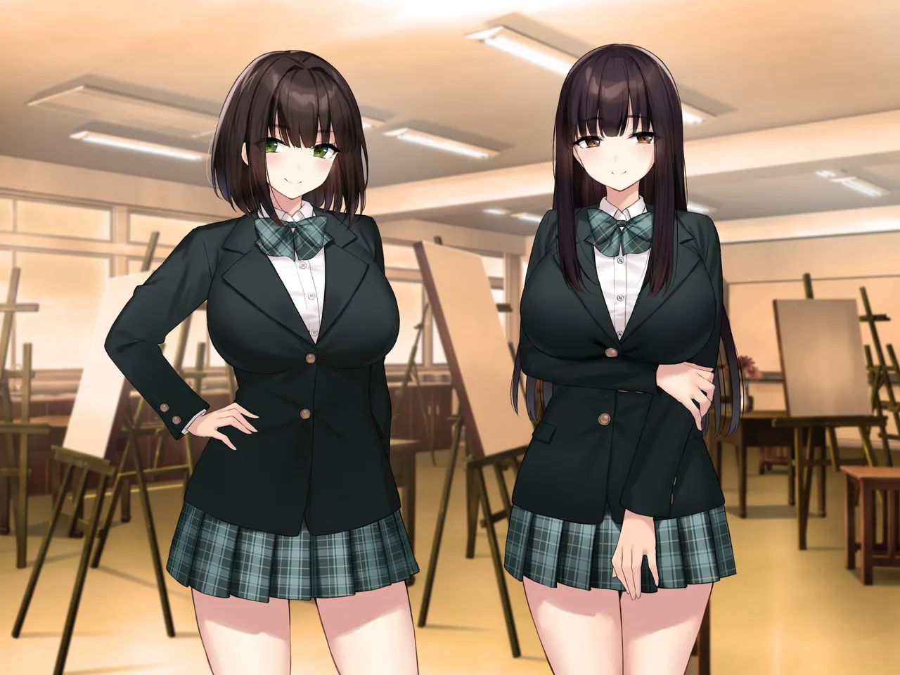 巨乳な先輩? 巨乳な幼なじみ? 二人とハーレムH...する? Page.329